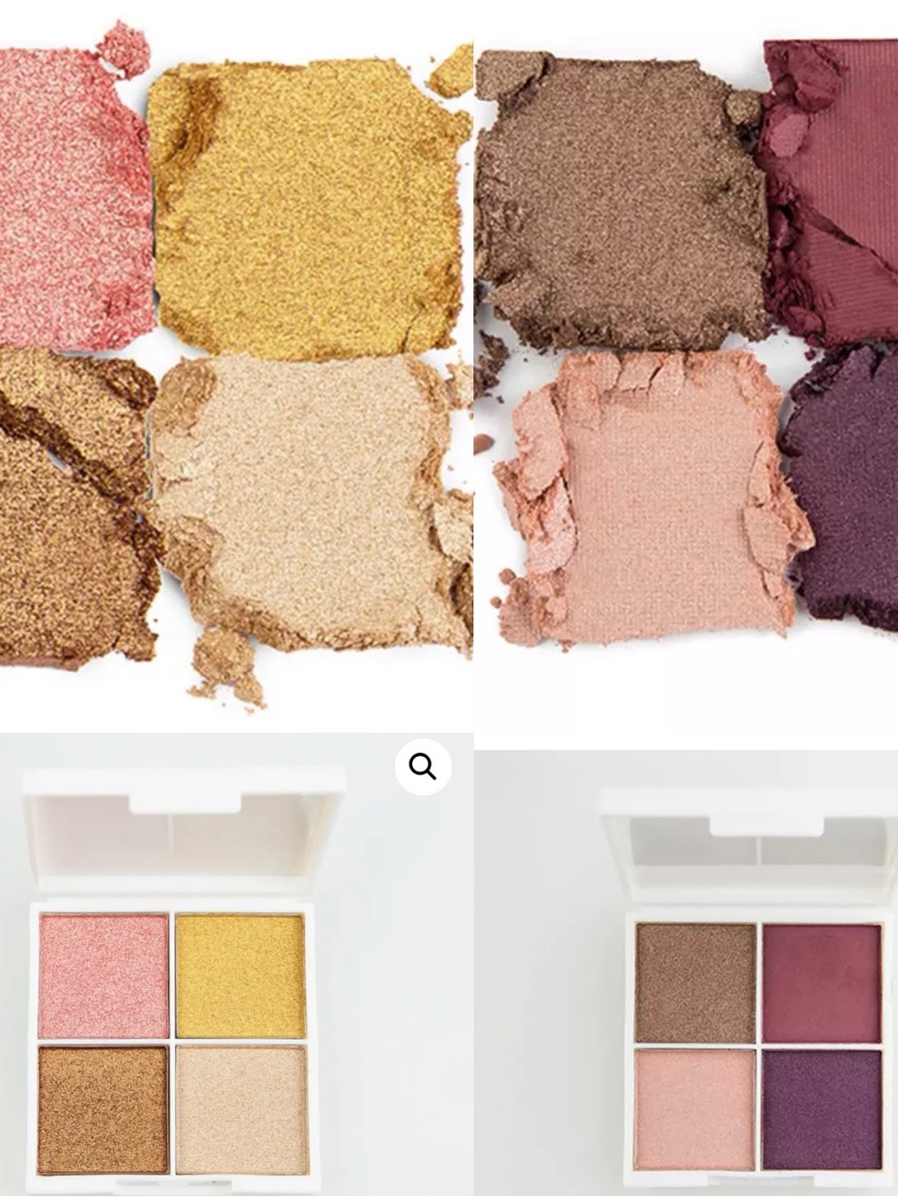 Oryza Beauty Eyeshadow Quad Duo – Champagne Shimmer & Astral Amethyst